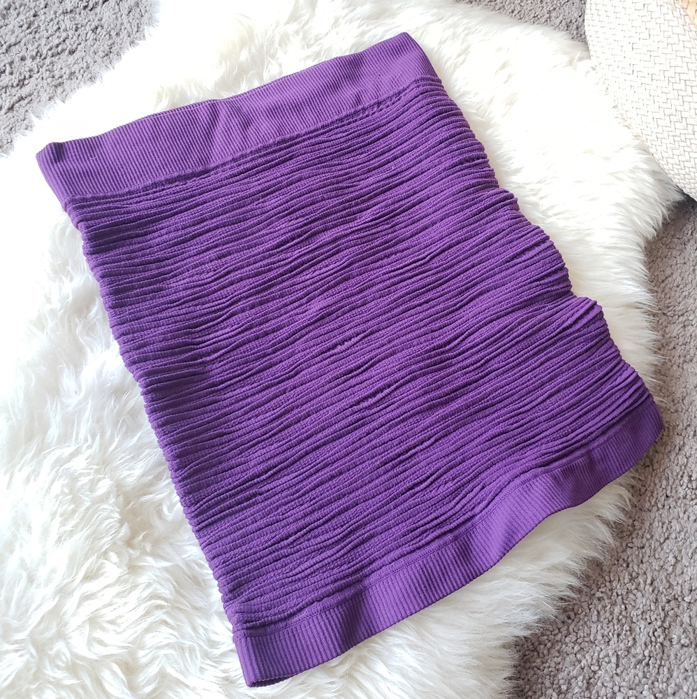 BCBG Generation Bodycon Bandage Purple Mini Skirt
